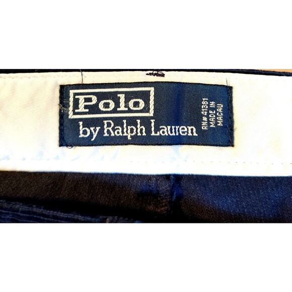 Polo Ralph Lauren Corduroy Pants Flat Front Navy Mens 38 x (32 hemmed to 28") - Picture 4 of 4